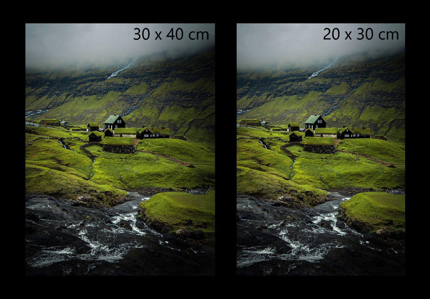 Saksun village Faroe Islands fine art print available in 20x30cm and 30x40cm