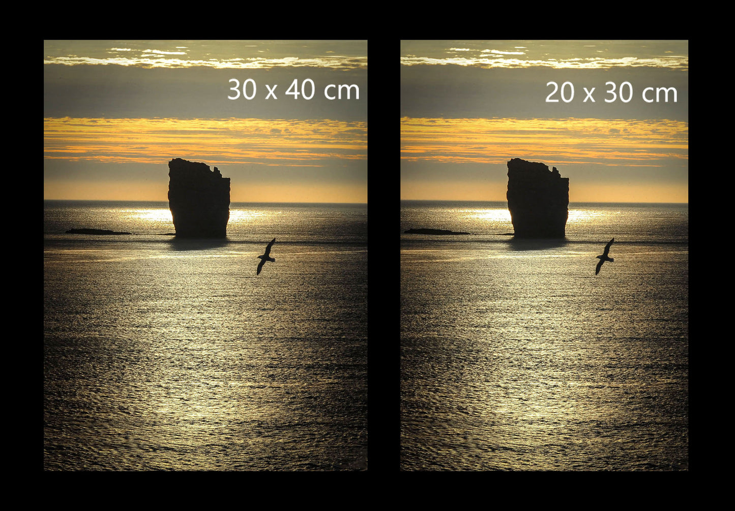 Golden hour Faroe Islands fine art print available in 20x30cm and 30x40cm
