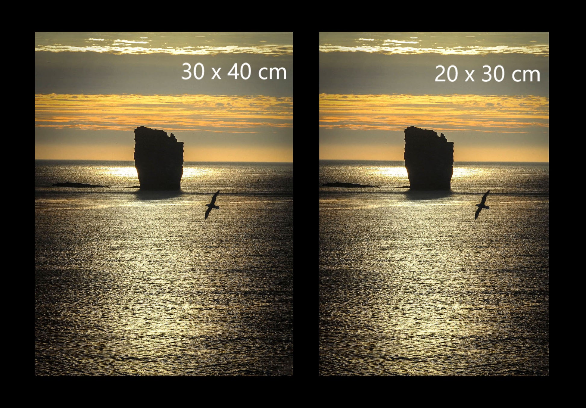Golden hour Faroe Islands fine art print available in 20x30cm and 30x40cm