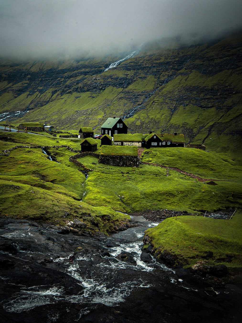 Saksun village Faroe Islands fine art photography print landscape