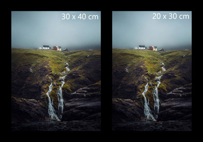 Viðareiði village Faroe Islands fine art print available in 20x30cm and 30x40cm