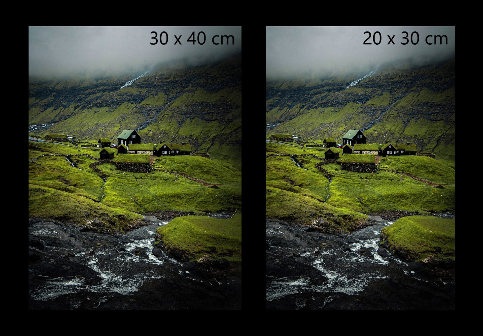 Saksun village Faroe Islands fine art print available in 20x30cm and 30x40cm